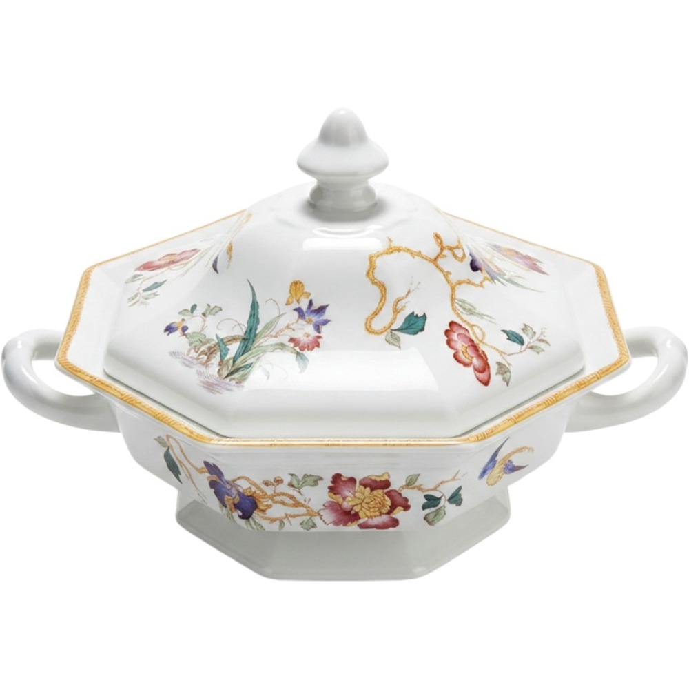Wedgwood Devon Rose Georgetown Collection Octagonal‎ Lidded Tureen England
